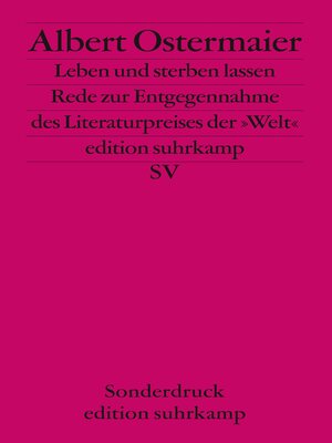 cover image of Leben und sterben lassen